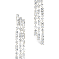 Linda CZ Dangle Stud Earrings