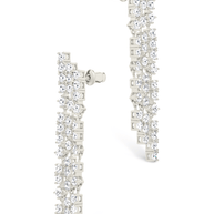 Linda CZ Dangle Stud Earrings