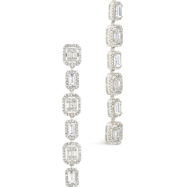 Nancy CZ Drop Stud Earrings
