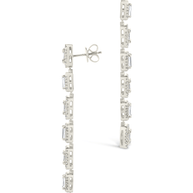 Nancy CZ Drop Stud Earrings