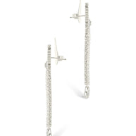 Lowen CZ Beaded Dangle Stud Earrings