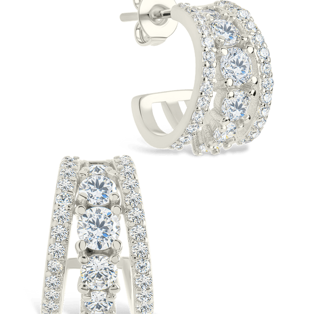 Yasmina CZ Hoop Earrings