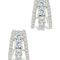 Yasmina CZ Hoop Earrings