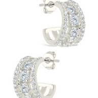 Yasmina CZ Hoop Earrings