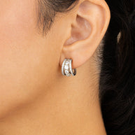 Yasmina CZ Hoop Earrings