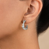 Keziah Geo Cut CZ Hoops