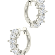 Carina Pear Cut CZ Hoops
