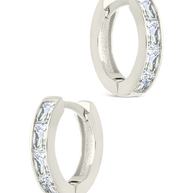 Anwen Emerald Cut CZ Hoops