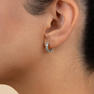 Anwen Emerald Cut CZ Hoops