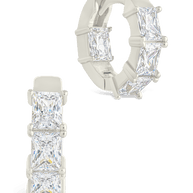 Cosima Baguette CZ Hoops