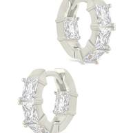 Cosima Baguette CZ Hoops