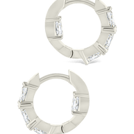 Cosima Baguette CZ Hoops