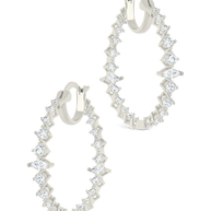Aaliyah CZ Hoop Earrings