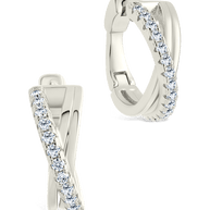 Juliana CZ Hoop Earrings