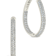 Melba Pave CZ Hoops