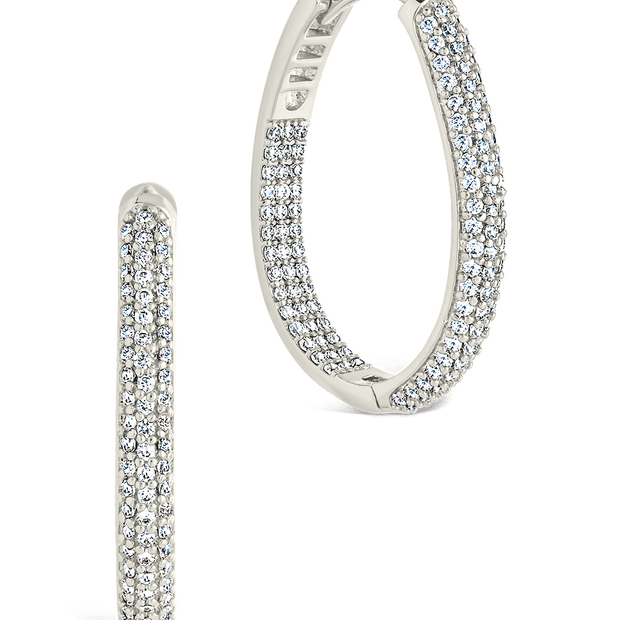 Melba Pave CZ Hoops