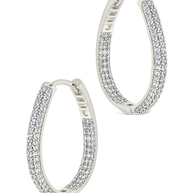Melba Pave CZ Hoops