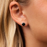 Sterling Silver 7mm Rainbow CZ Studs