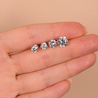 Sterling Silver Everyday Essential CZ Studs