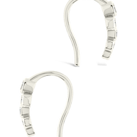 Sterling Silver Talia CZ Bezel Crawler Earrings