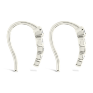 Sterling Silver Talia CZ Bezel Crawler Earrings