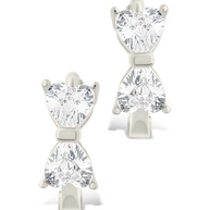 Sterling Silver Ravenna CZ Micro Hoop Earrings