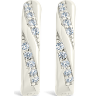 Sterling Silver Adelise Micro Hoops