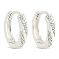 Sterling Silver Adelise Micro Hoops