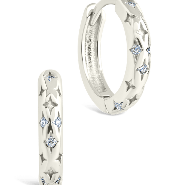 Sterling Silver Blakelyn Micro Hoops