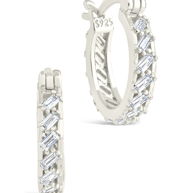 Sterling Silver Norabelle Micro Hoops