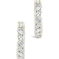 Sterling Silver Norabelle Micro Hoops