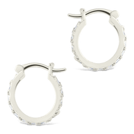 Sterling Silver Norabelle Micro Hoops