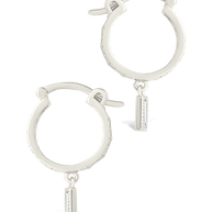 Sterling Silver Oaklyn Micro Hoops