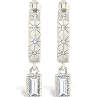 Sterling Silver Oaklyn Micro Hoops