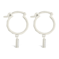 Sterling Silver Oaklyn Micro Hoops