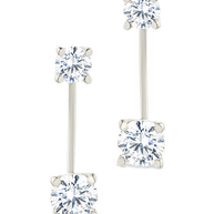 Sterling Silver Brilliant Cut Duo Jackets