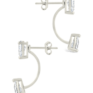 Sterling Silver Pear Cut Duo Jackets