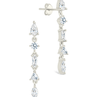 Sterling Silver Jacinda CZ Dangle Earrings