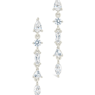Sterling Silver Jacinda CZ Dangle Earrings