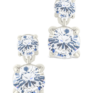 Sterling Silver Galatea Brilliant Cut CZ Studs