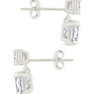 Sterling Silver Galatea Brilliant Cut CZ Studs
