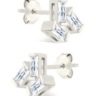 Sterling Silver Macy CZ Studs