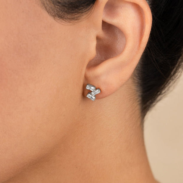Sterling Silver Macy CZ Studs