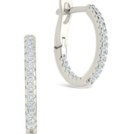 Sterling Silver Lilia CZ Infinity Hoops