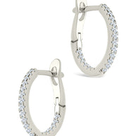 Sterling Silver Lilia CZ Infinity Hoops