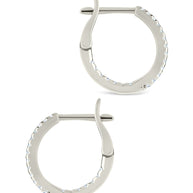 Sterling Silver Lilia CZ Infinity Hoops