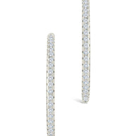 Sterling Silver Lilia CZ Infinity Hoops
