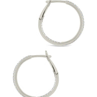 Sterling Silver Lilia CZ Infinity Hoops