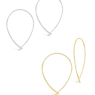 Delicate Threader Hoop Earrings Set of 2