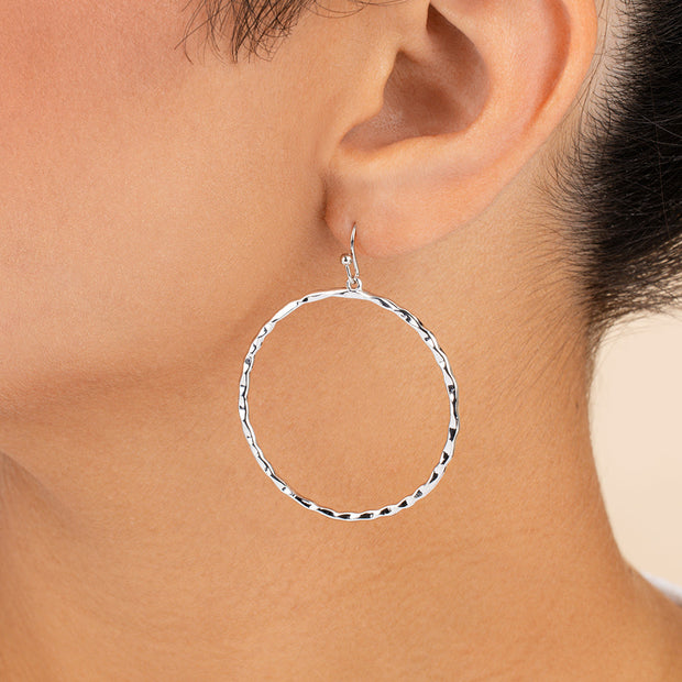 Gold and Silver Dangle Earrings